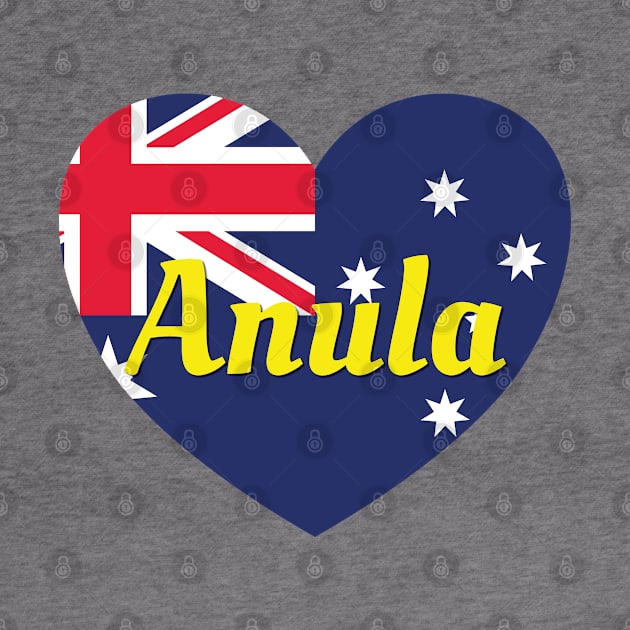 Anula NT Australia Australian Flag Heart by DPattonPD